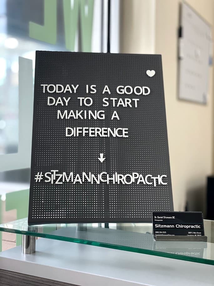 Chiropractic clinic thought of the day sign